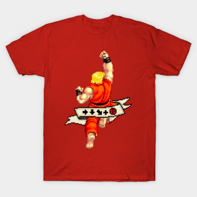 Forward, down, down-forward + punch - Ken T-Shirt by d4n13ldesigns